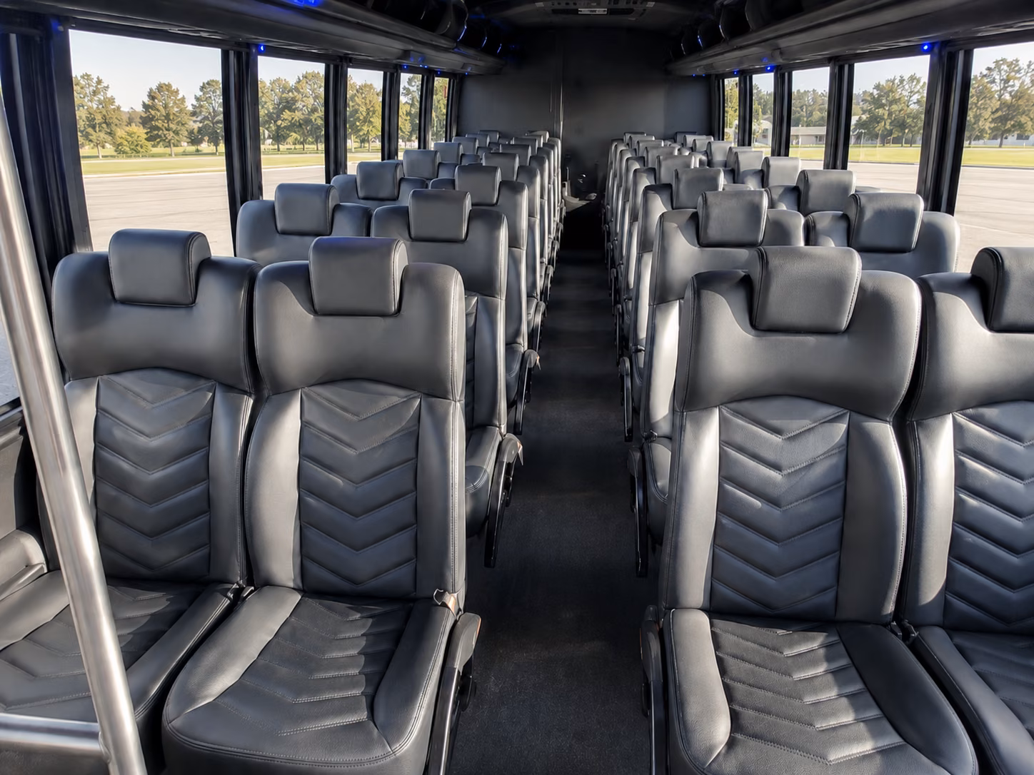 group bus transportation to away games and multi city sports trips
