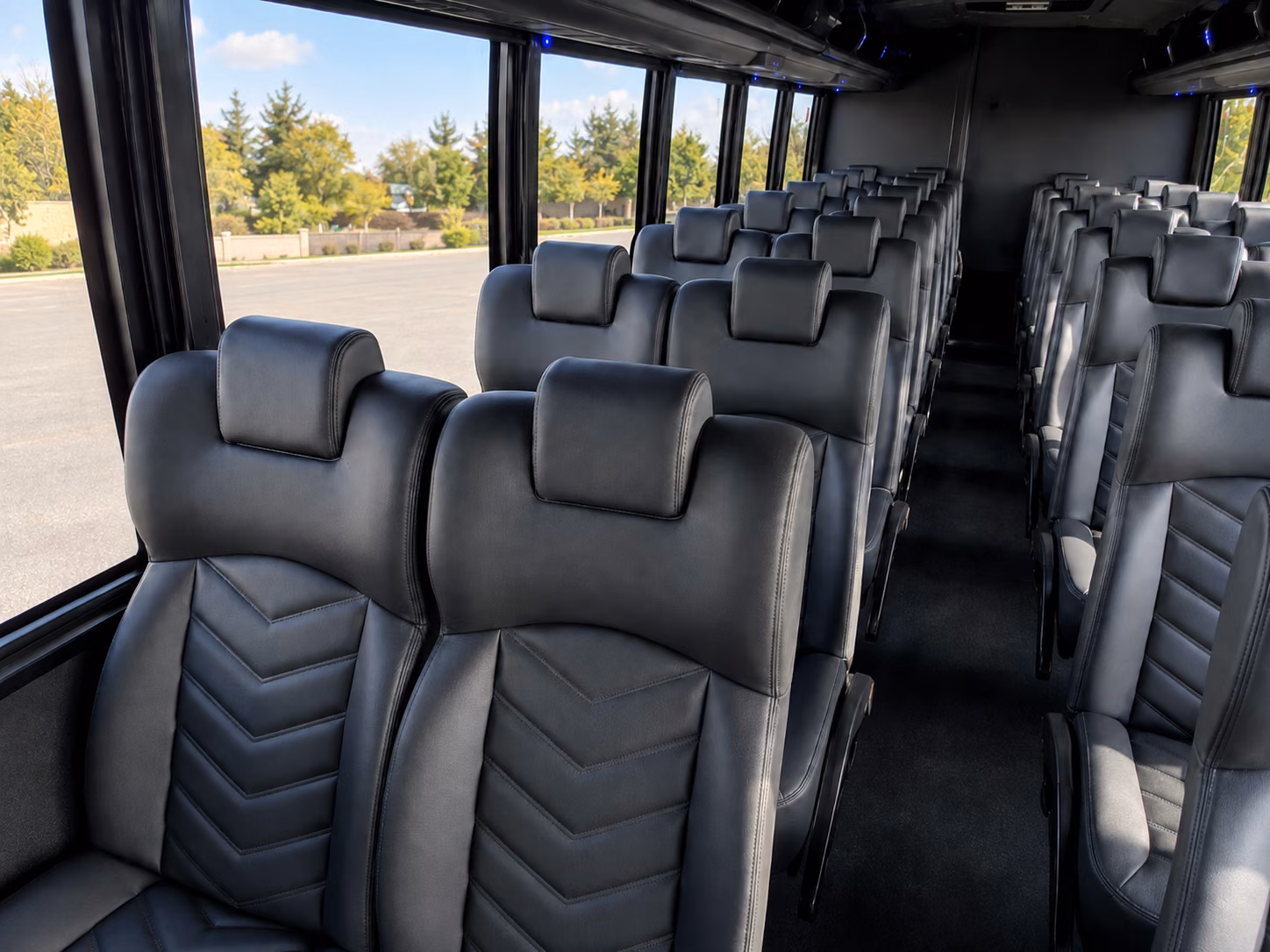 piscataway 15 passenger minibus interior