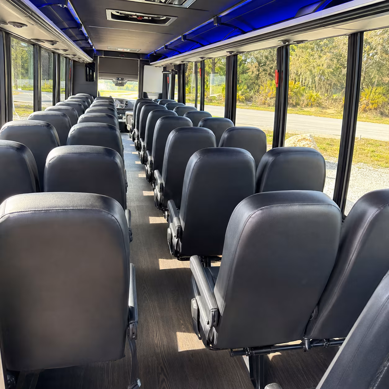 piscataway 25 passenger minibus inside