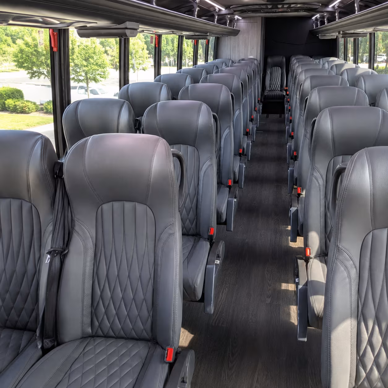 piscataway 25 passenger minibus interior
