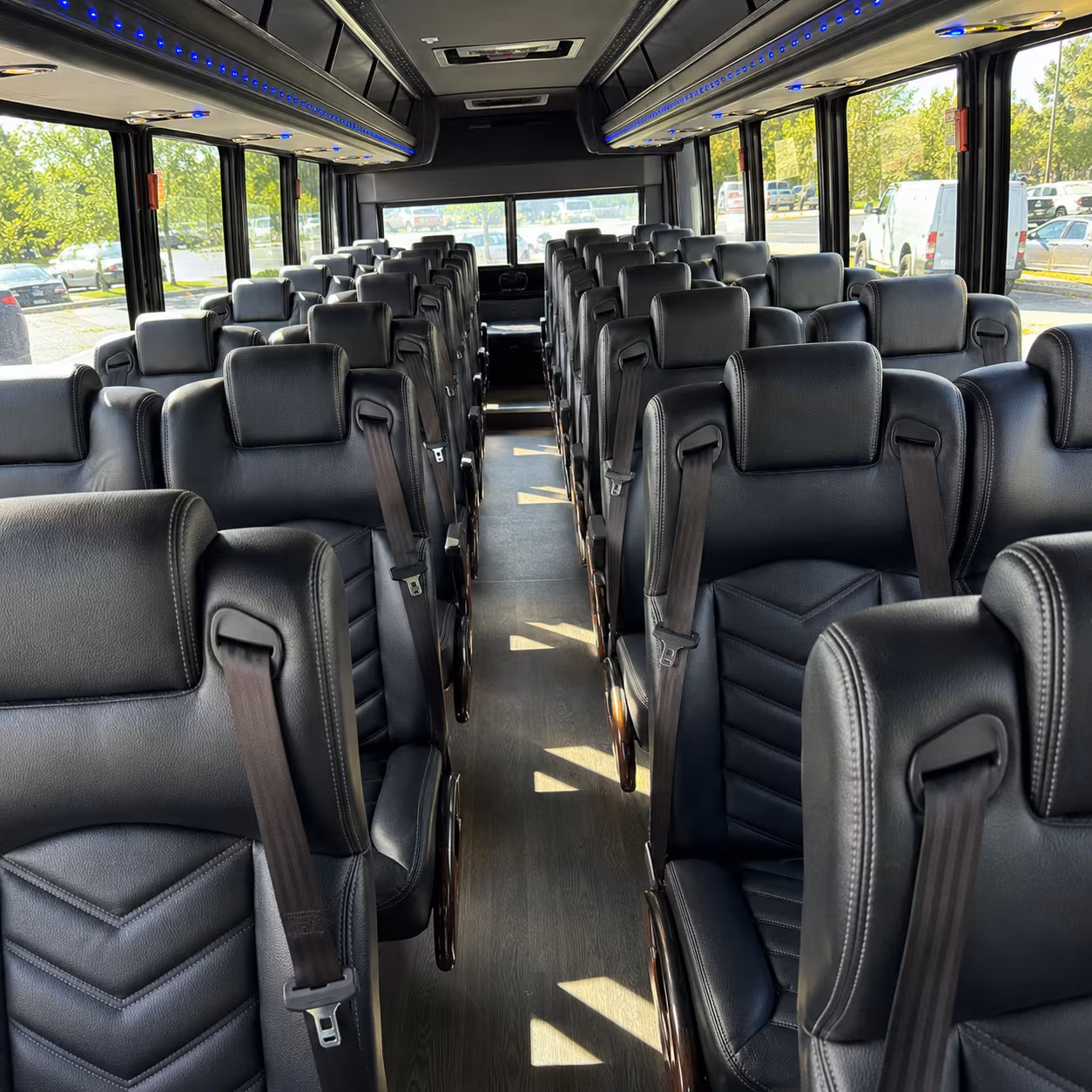 piscataway 28 passenger minibus inside