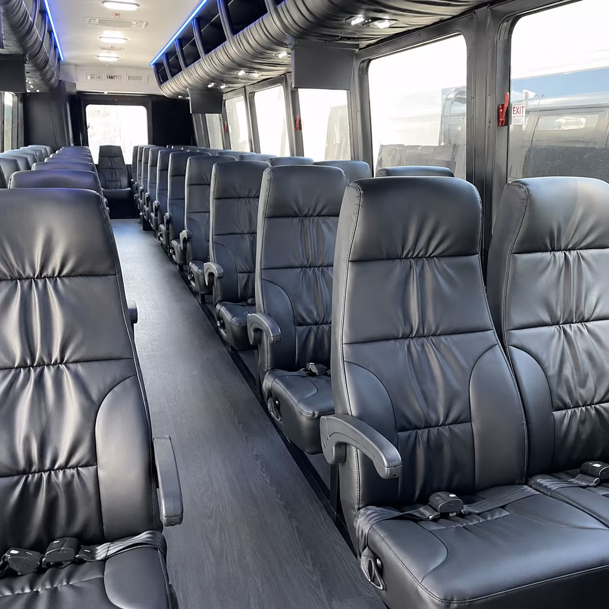 piscataway 28 passenger minibus interior