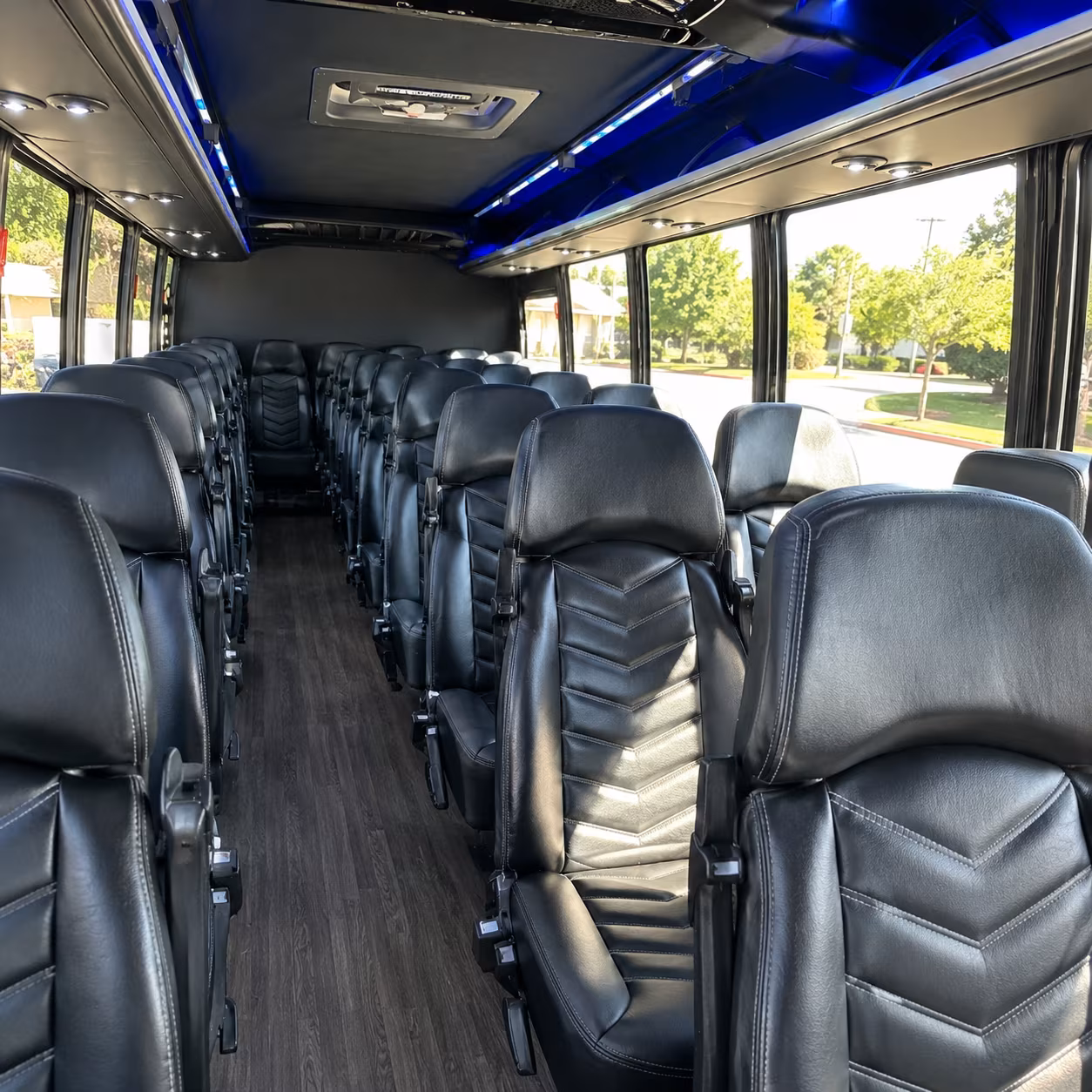 piscataway 30 passenger minibus inside
