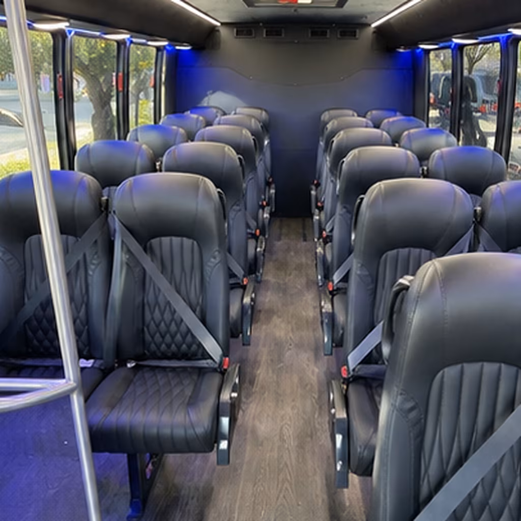 piscataway 35 passenger minibus inside