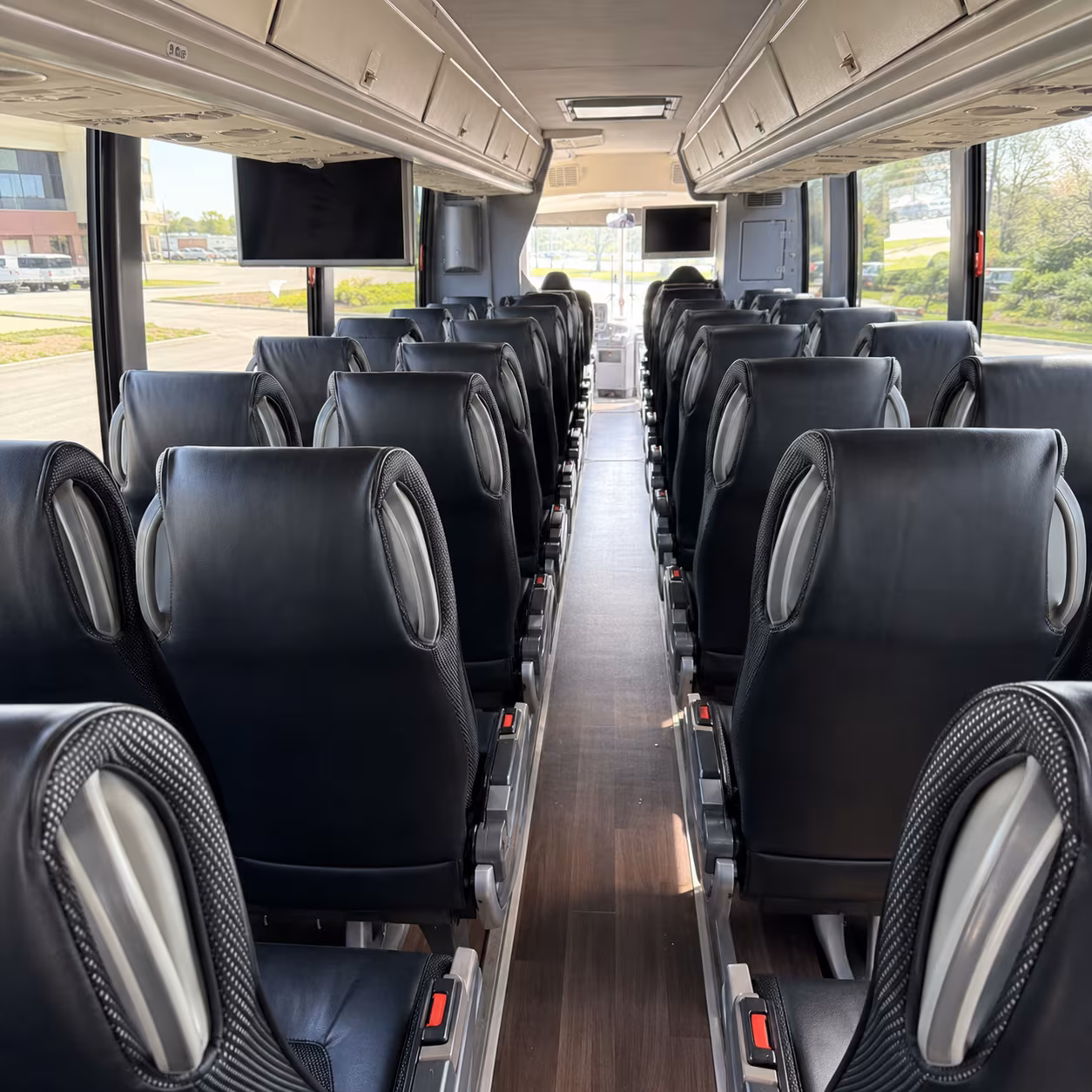 piscataway 56 passenger charter bus inside