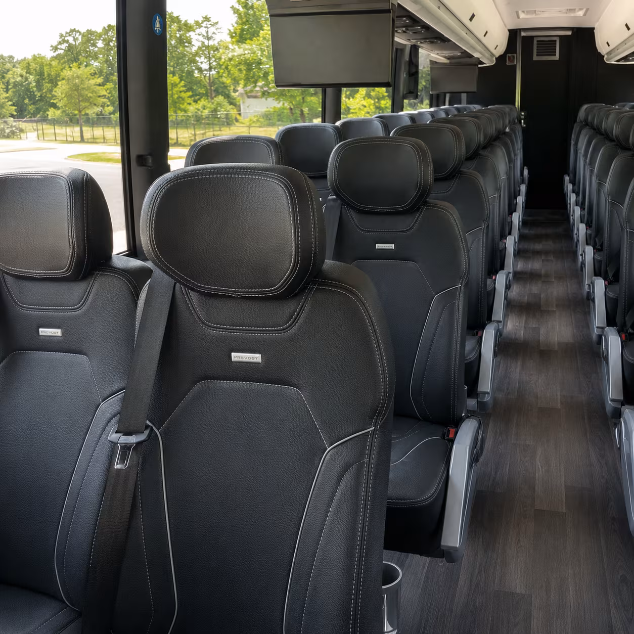 piscataway 56 passenger charter bus interior